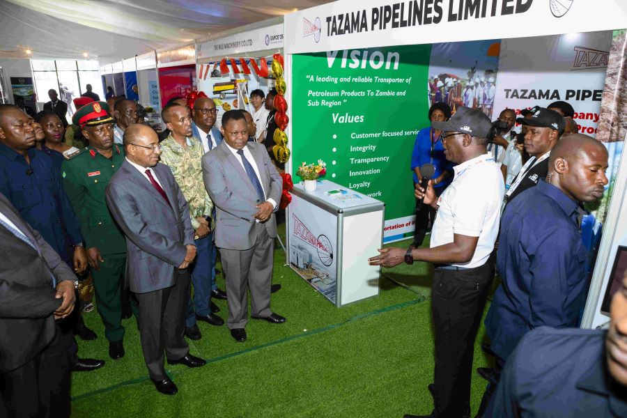 The President of Zanzibar, H.E. Dr. Hussein Ali Mwinyi, tours various stands ahead of the closing session of the 11th East Africa Petroleum Conference and Exhibition at the Julius Nyerere International Convention Centre in Dar es Salaam.